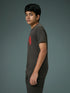 Boys Printed Slim Fit Round Neck Sports T-shirt with TECHNOCOOL+