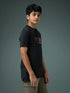 Boys Printed Slim Fit Round Neck Sports T-shirt with TECHNOCOOL+