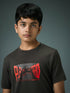 Boys Printed Slim Fit Round Neck Sports T-shirt with TECHNOCOOL+