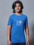 Boys Printed Slim Fit Round Neck Sports T-shirt with TECHNOCOOL+