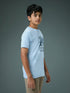 Boys Printed Slim Fit Round Neck Sports T-shirt with TECHNOCOOL+