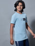 Boys Printed Slim Fit Round Neck Sports T-shirt with TECHNOCOOL+