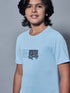 Boys Printed Slim Fit Round Neck Sports T-shirt with TECHNOCOOL+