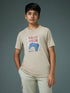 Boys Printed Slim Fit Round Neck Sports T-shirt with TECHNOCOOL+