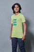 Boys Printed Slim Fit Round Neck Sports T-shirt with TECHNOCOOL+