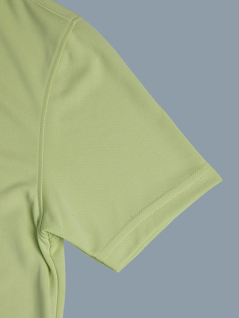 Boys Printed Slim Fit Round Neck Sports T-shirt with TECHNOCOOL+