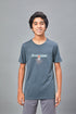 Boys Printed Slim Fit Round Neck Sports T-shirt with TECHNOCOOL+