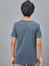 Boys Printed Slim Fit Round Neck Sports T-shirt with TECHNOCOOL+