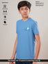 Boys Printed Slim Fit Round Neck Sports T-shirt with COTFLEX