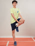 Boys Printed Slim Fit Round Neck Sports T-shirt with COTFLEX