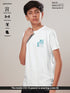 Boys Printed Slim Fit Round Neck Sports T-shirt with COTFLEX