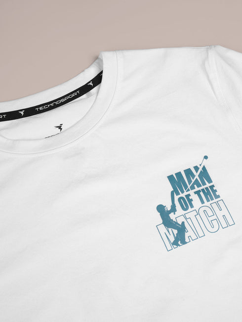 Boys Printed Slim Fit Round Neck Sports T-shirt with COTFLEX