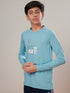 Boys Solid Slim Fit Round Neck Sports T-shirt with COTFLEX