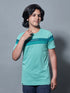 Boys Colorblock Slim Fit Round Neck Sports T-shirt with TECHNO DRY
