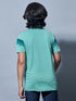 Boys Colorblock Slim Fit Round Neck Sports T-shirt with TECHNO DRY