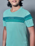 Boys Colorblock Slim Fit Round Neck Sports T-shirt with TECHNO DRY