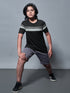 Boys Colorblock Slim Fit Round Neck Sports T-shirt with TECHNO DRY