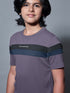 Boys Colorblock Slim Fit Round Neck Sports T-shirt with TECHNO DRY