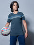 Boys Colorblock Slim Fit Round Neck Sports T-shirt with TECHNO DRY
