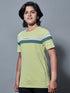 Boys Colorblock Slim Fit Round Neck Sports T-shirt with TECHNO DRY