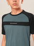 Boys Colorblock Slim Fit Round Neck T-shirt with DOUBLE COOL