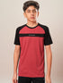 Boys Colorblock Slim Fit Round Neck T-shirt with DOUBLE COOL