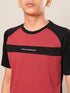 Boys Colorblock Slim Fit Round Neck T-shirt with DOUBLE COOL