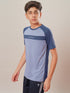 Boys Colorblock Slim Fit Round Neck T-shirt with DOUBLE COOL