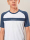 Boys Colorblock Slim Fit Round Neck T-shirt with DOUBLE COOL