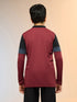 Boys Colorblock Slim Fit Polo Sports T-shirt with TECHNO DRY