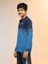 Boys Colorblock Slim Fit Polo Sports T-shirt with TECHNO DRY