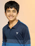 Boys Colorblock Slim Fit Polo Sports T-shirt with TECHNO DRY