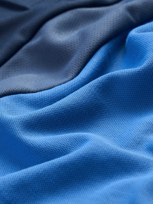 Boys Colorblock Slim Fit Polo Sports T-shirt with TECHNO DRY