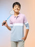 Boys Colorblock Slim Fit Polo Sports T-shirt with TECHNO DRY