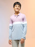 Boys Colorblock Slim Fit Polo Sports T-shirt with TECHNO DRY