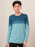 Boys Colorblock Slim Fit Round Neck Sports T-shirt with TECHNO DRY
