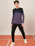 Boys Colorblock Slim Fit Round Neck Sports T-shirt with TECHNO DRY