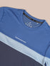Boys Colorblock Slim Fit Round Neck Sports T-shirt with TECHNO DRY