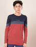 Boys Colorblock Slim Fit Round Neck Sports T-shirt with TECHNO DRY