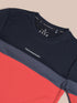 Boys Colorblock Slim Fit Round Neck Sports T-shirt with TECHNO DRY