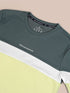 Boys Colorblock Slim Fit Round Neck Sports T-shirt with TECHNO DRY