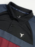 Boys Colorblock Slim Fit Polo Sports T-shirt with TECHNO DRY