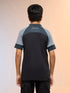 Boys Colorblock Slim Fit Polo Sports T-shirt with TECHNO DRY