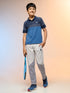 Boys Colorblock Slim Fit Polo Sports T-shirt with TECHNO DRY