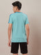 Boys Printed Slim Fit Round Neck Sports T-shirt with TECHNO DRY