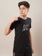 Boys Printed Slim Fit Round Neck Sports T-shirt with TECHNO DRY