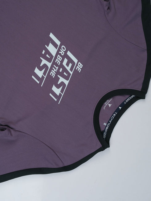 Boys Printed Slim Fit Round Neck Sports T-shirt with TECHNO DRY