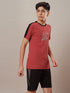 Boys Printed Slim Fit Round Neck Sports T-shirt with TECHNO DRY