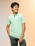 Boys Solid Slim Fit Polo Sports T-shirt with MATPIQ
