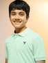Boys Solid Slim Fit Polo Sports T-shirt with MATPIQ